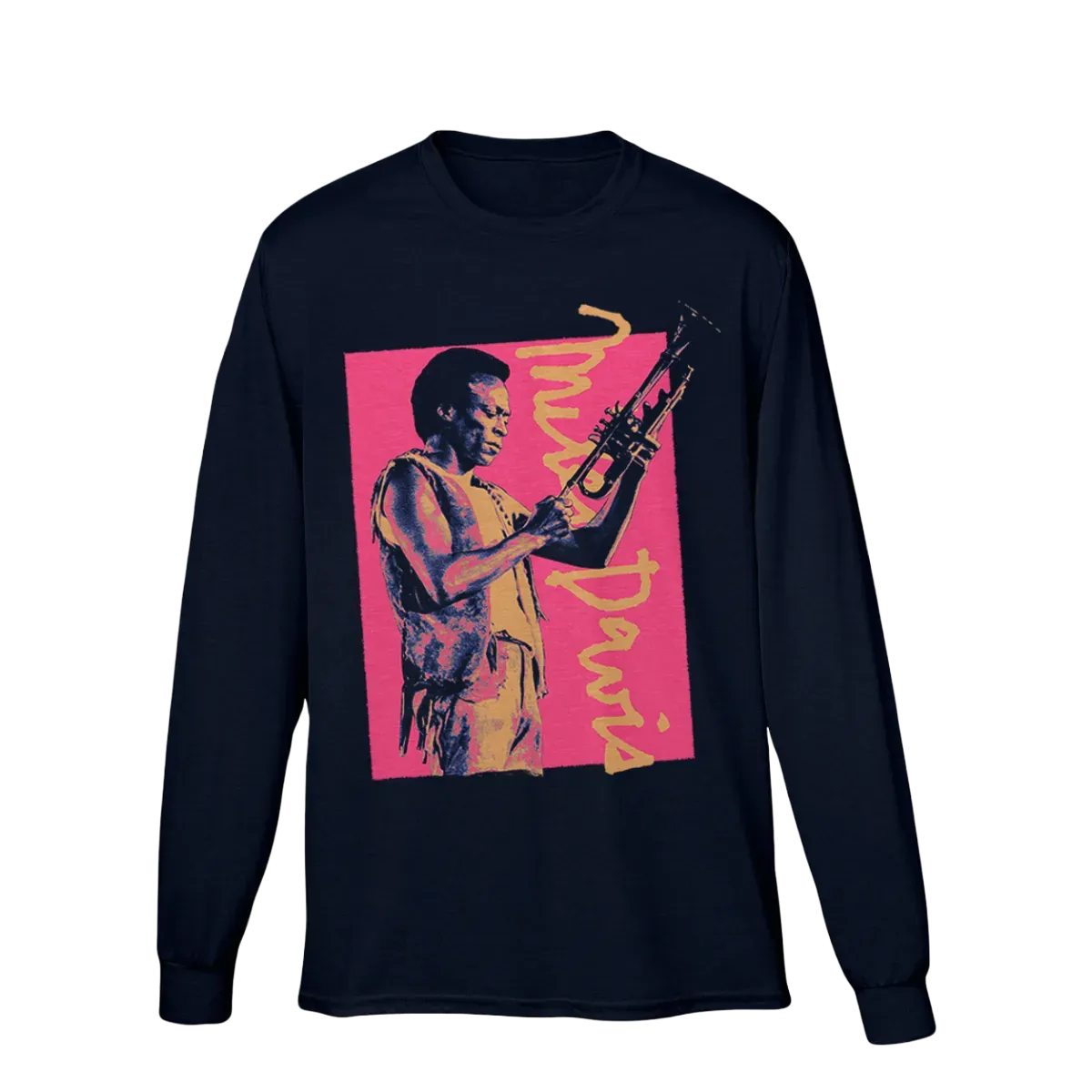 Pink Photograph Navy Longsleeve