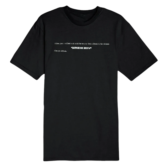 Miles Davis Bitches Brew Memo Black T-Shirt