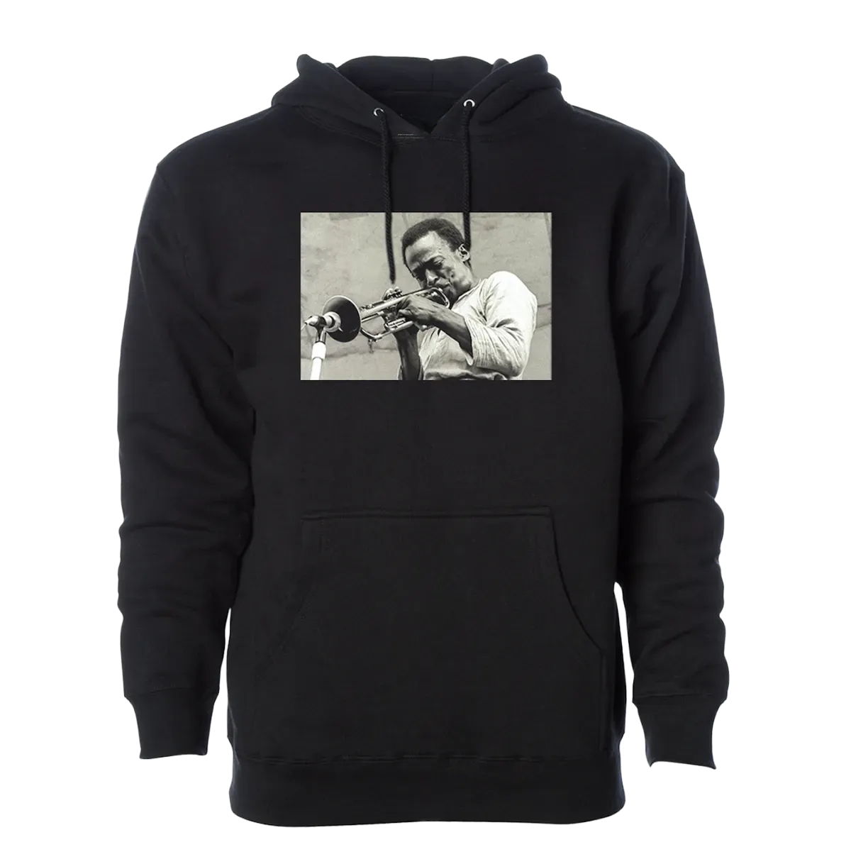 Miles Davis Central Park 1970 Black Hoodie
