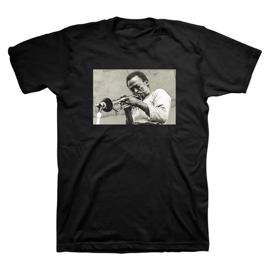 Miles Davis Central Park 1970 Black T-Shirt
