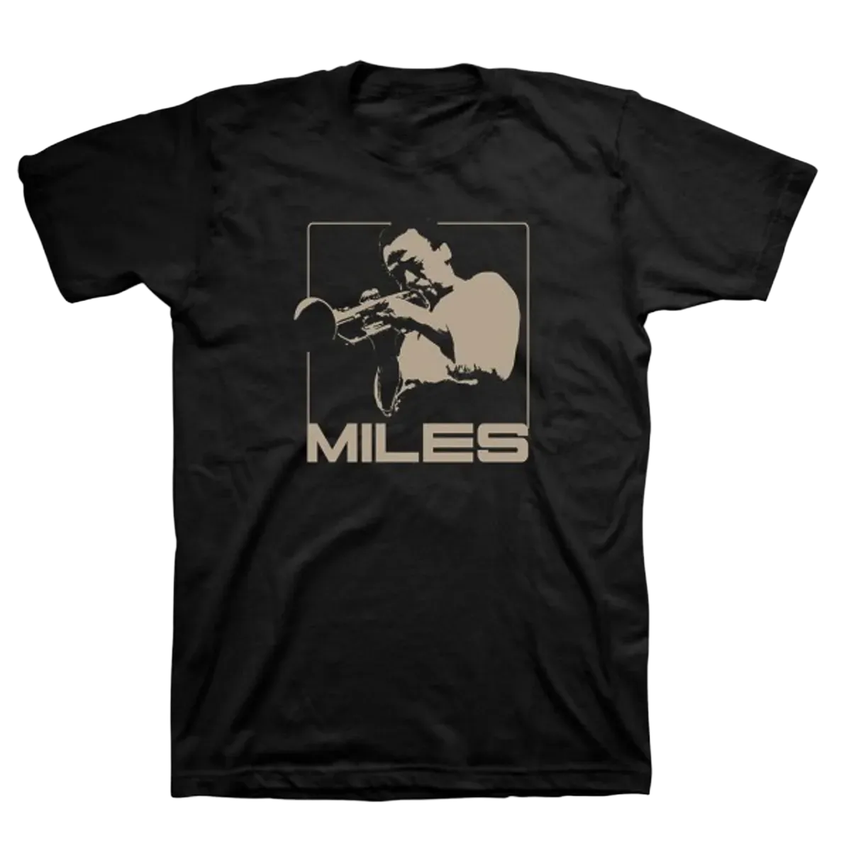 Miles Davis In Mono T-Shirt: Cream