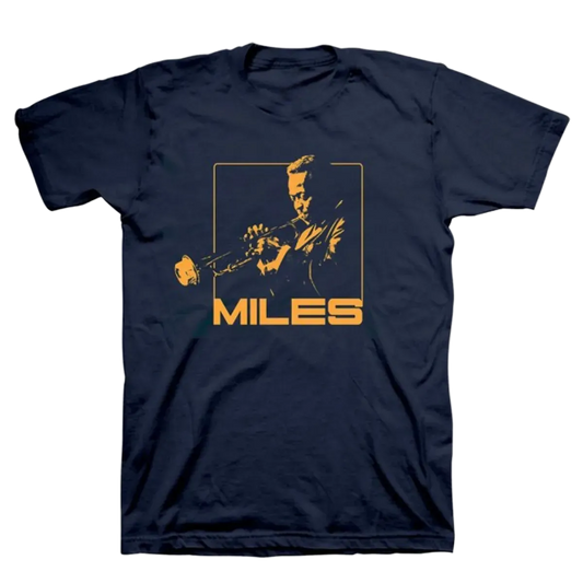 Miles Davis In Mono T-Shirt: Orange