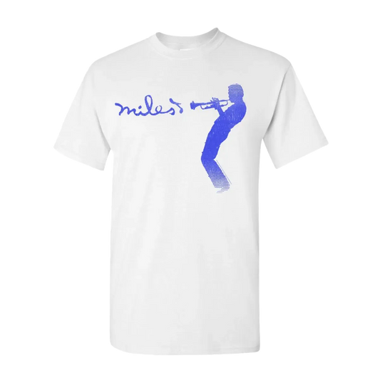 Miles Davis Kinda Blue White Silhouette T-Shirt