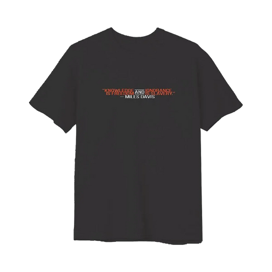 Miles Davis Knowledge Black T-Shirt