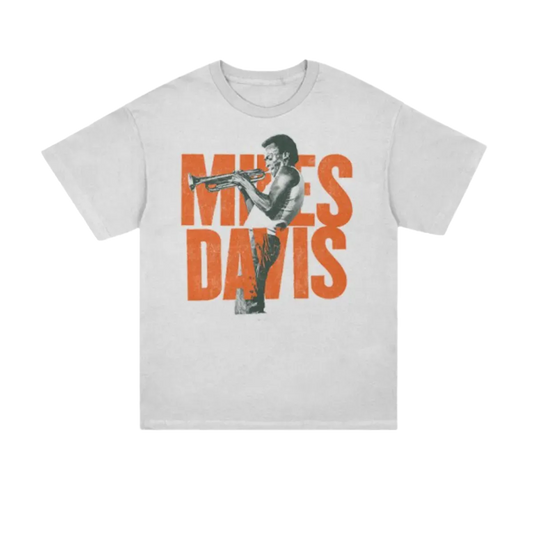Miles Davis Logo White T- Shirt